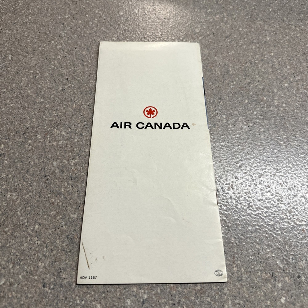 Air Canada DC-9 1967 Leaflet Brochure