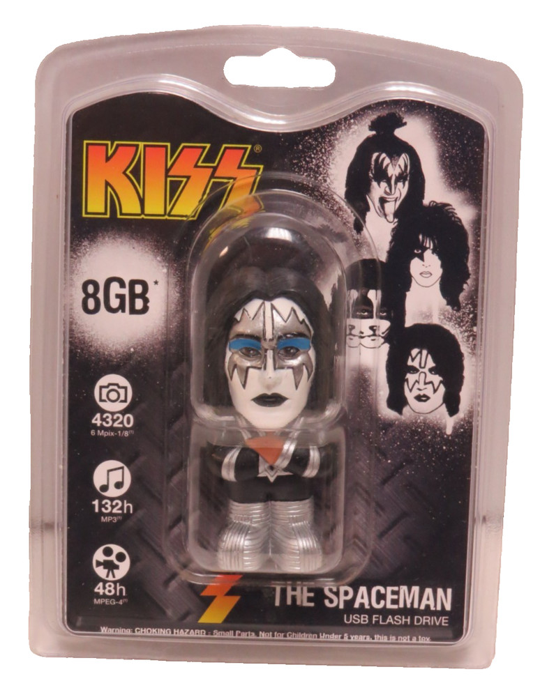KISS FLASH DRIVE 8G COUNTER TOP DISPLAY BOX + COMPLETE SET OF 4