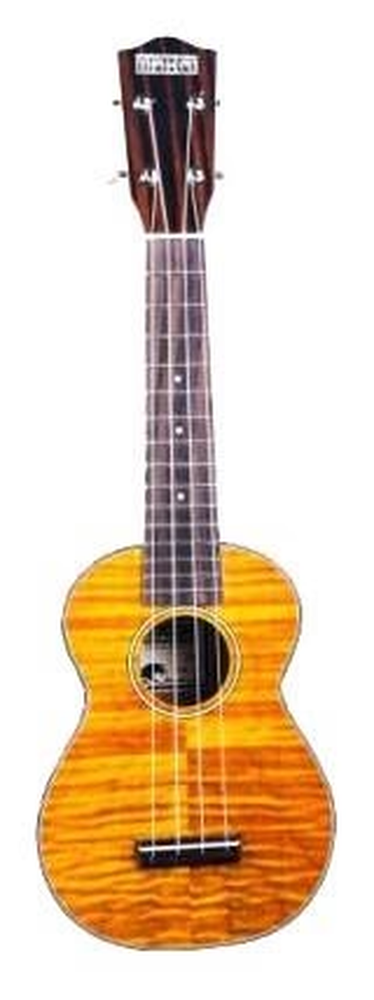 Makai SMK-80 Simi Maple Soprano Ukulele Tortoise Binding Aquila Strings Maple
