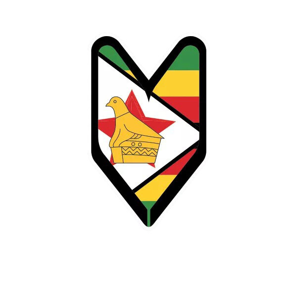 Zimbabwean Driver Badge Sticker Decal