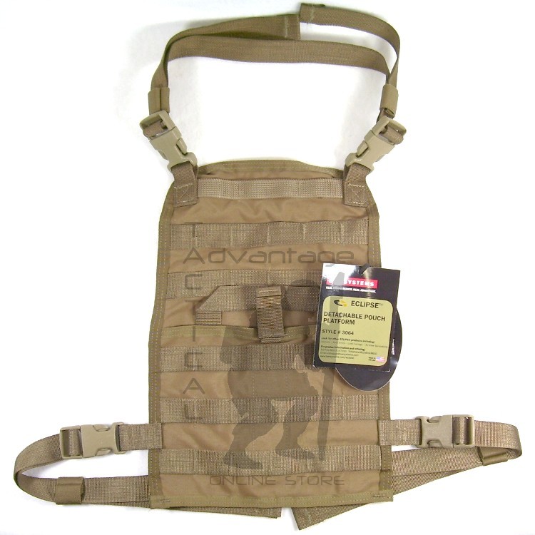 BAE Systems ECLiPSE Foldable Chest Rig MOLLE Platform - coyote brown USMC