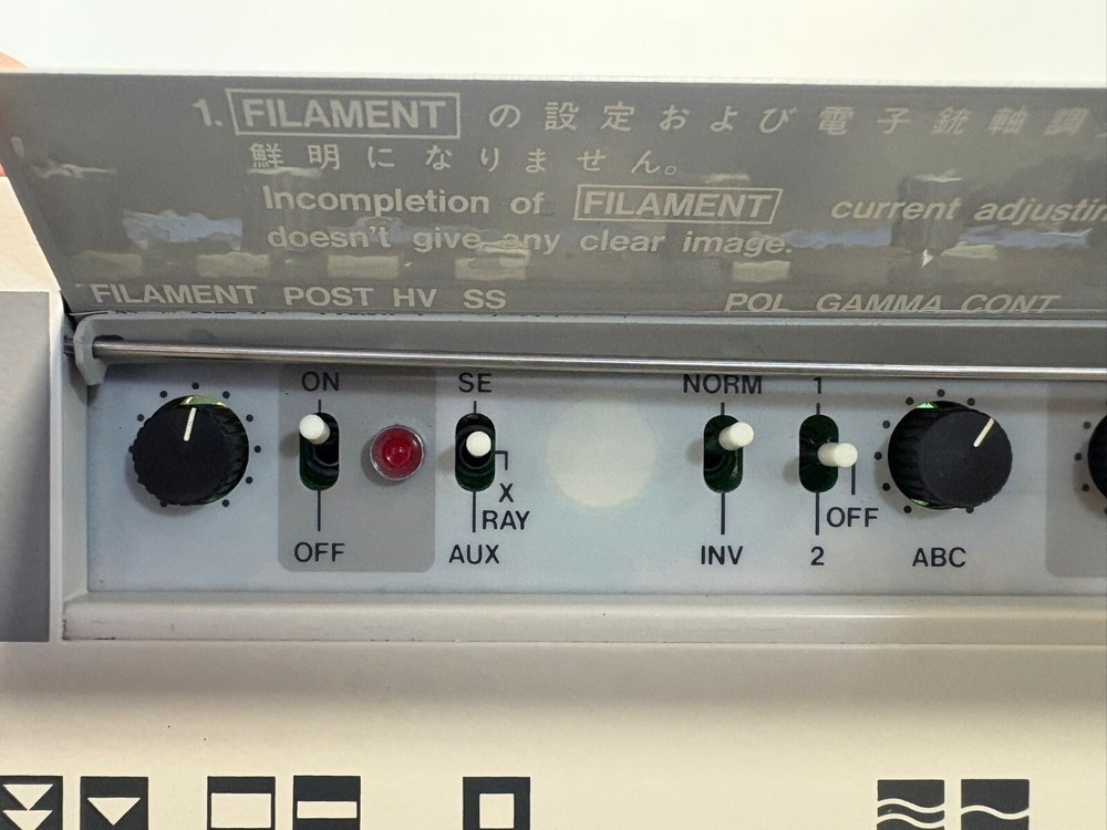 Hitachi SEM Scanning Electron Microscope S-2460N Control Panel Part 48E-0732