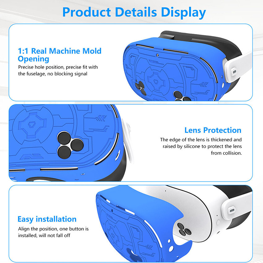 TPU Protective Case Drop-proof Dustproof Cover for Quest 3S VR Headset Glasses