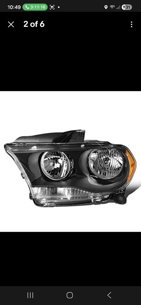 Headlight Assembly Replacement for Dodge Durango 2011-2013 Halogen Models