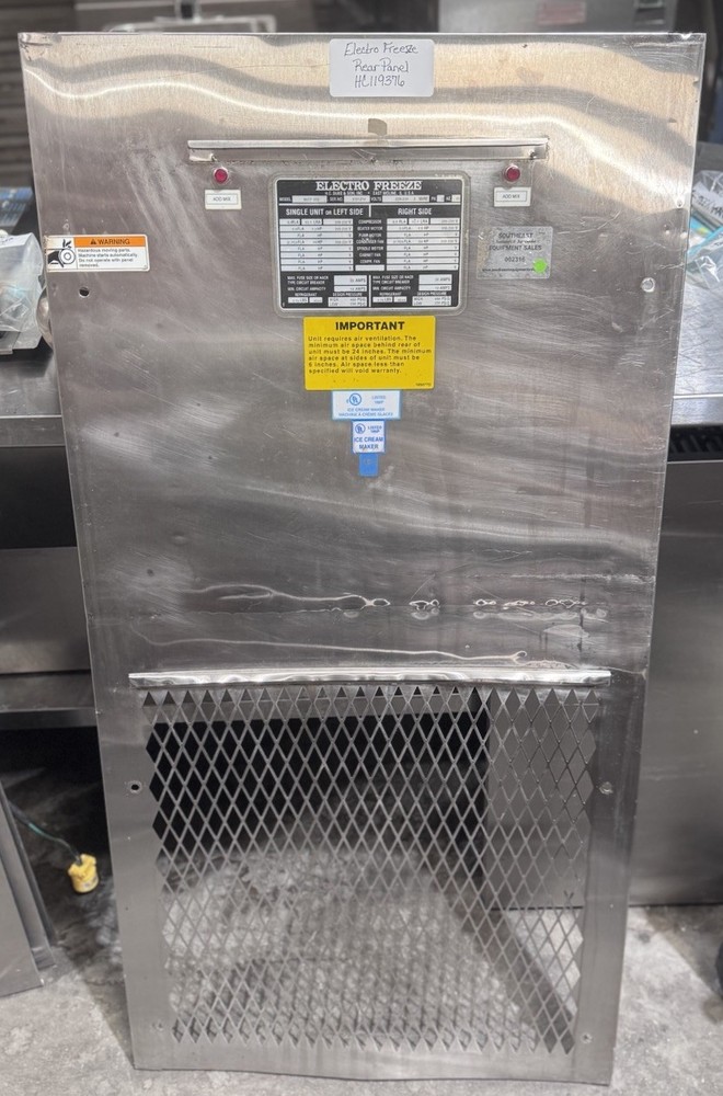 Electro Freeze HC119376 Panel - Back W/ Indicator Lights & Screws