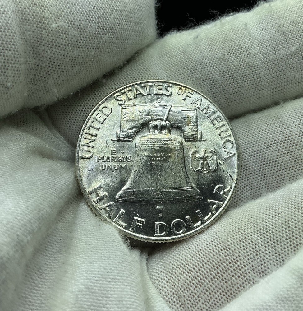 Unc 1953 D Franklin Half Dollar Gem BU I381