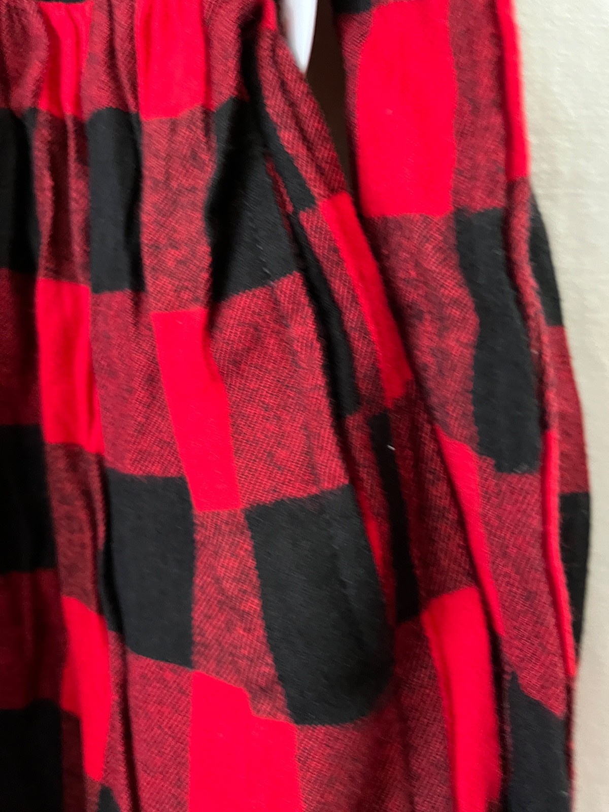Wonder Nation Girl Red/Black Buffalo Cowgirl Check Soft Flannel Shirt Dress Upic