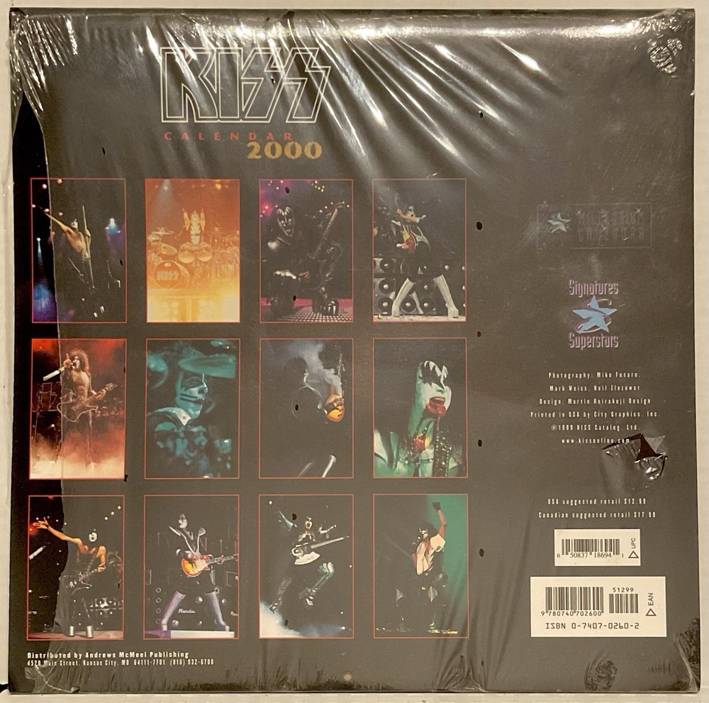 KISS MEMORABILIA BUNDLE (1990-2000) Mags, Rags & Calendar