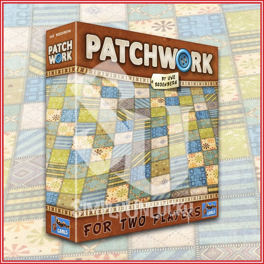 Patchwork Board Game by Uwe Rosenberg 2-Player Strategy Tile Placement Puzzle