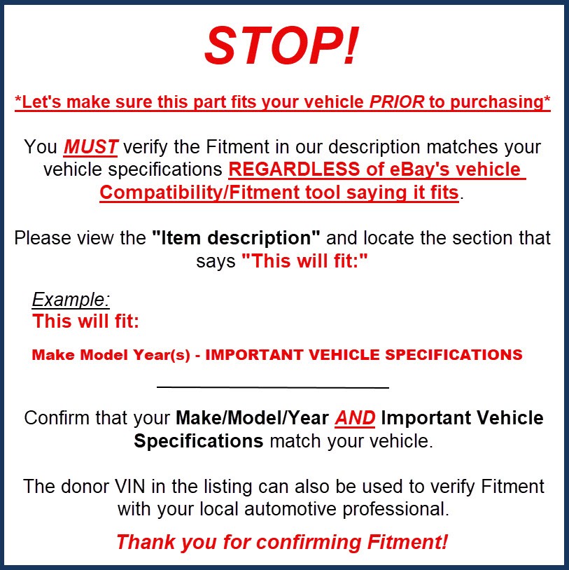 2016 2017 2018 Chevrolet Malibu 1.5L Automatic Transmission OEM