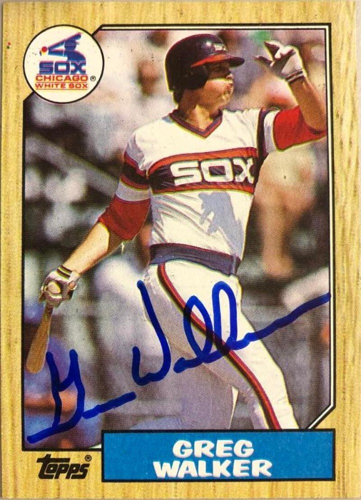 Greg Walker Autographed 1987 Topps #397