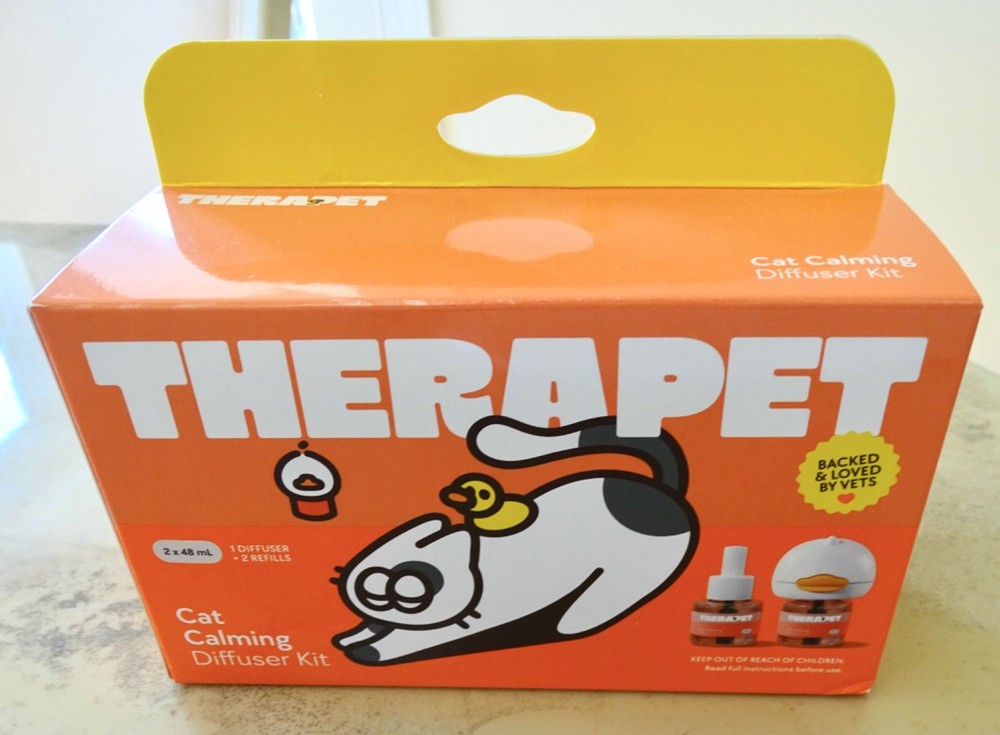TherapetMD Cat Calming Diffuser Kit  Pheromone  1 DIFFUSER + 2 REFILLS   NIB