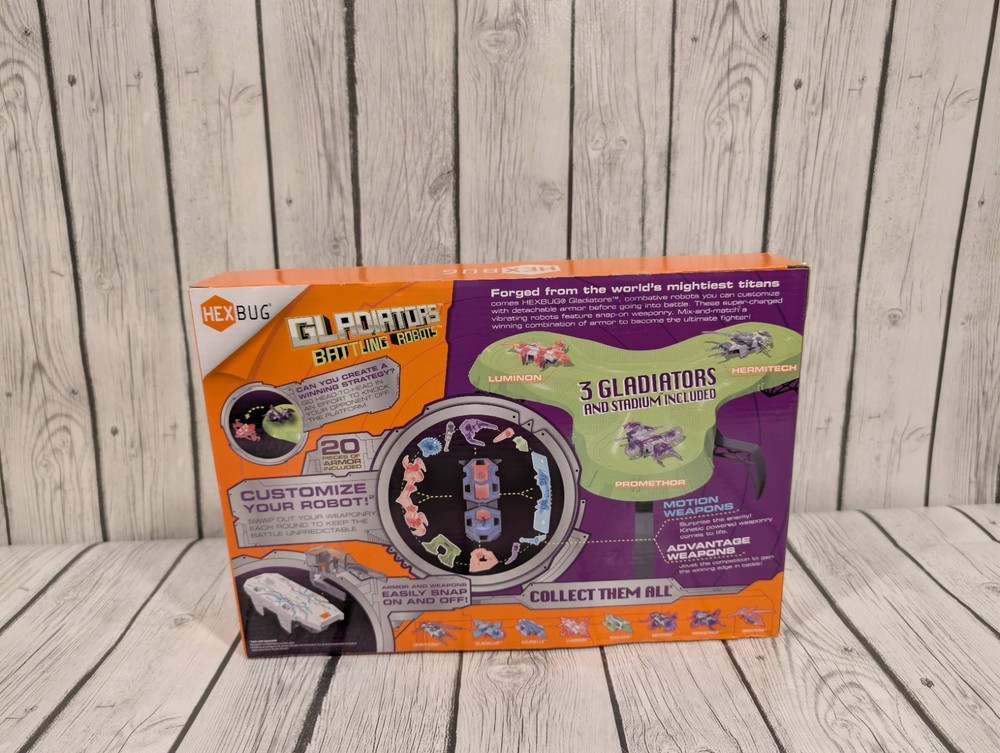 HEXBUG Gladiators Battling Robots Stadium - 3 Gladiators Included!