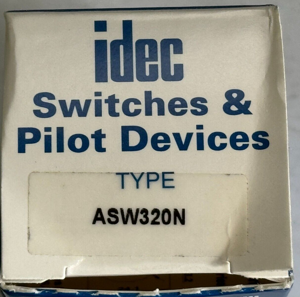 NEW IN BOX IDEC ASW32ON Selector Switch