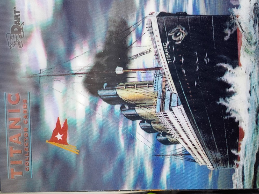 titanic collectors card