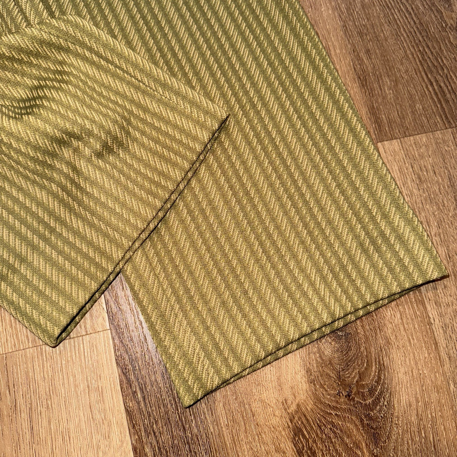 Vtg 60s Pants Mens 34 28 Marx Made Leisure Suit MCM Mod Beatnik Stripe Polyester