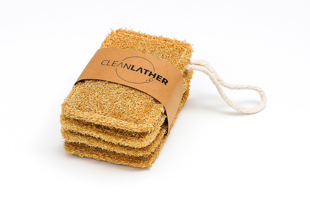 Natural Eco-Friendly Kitchen Loofah Sponge 3 Pack