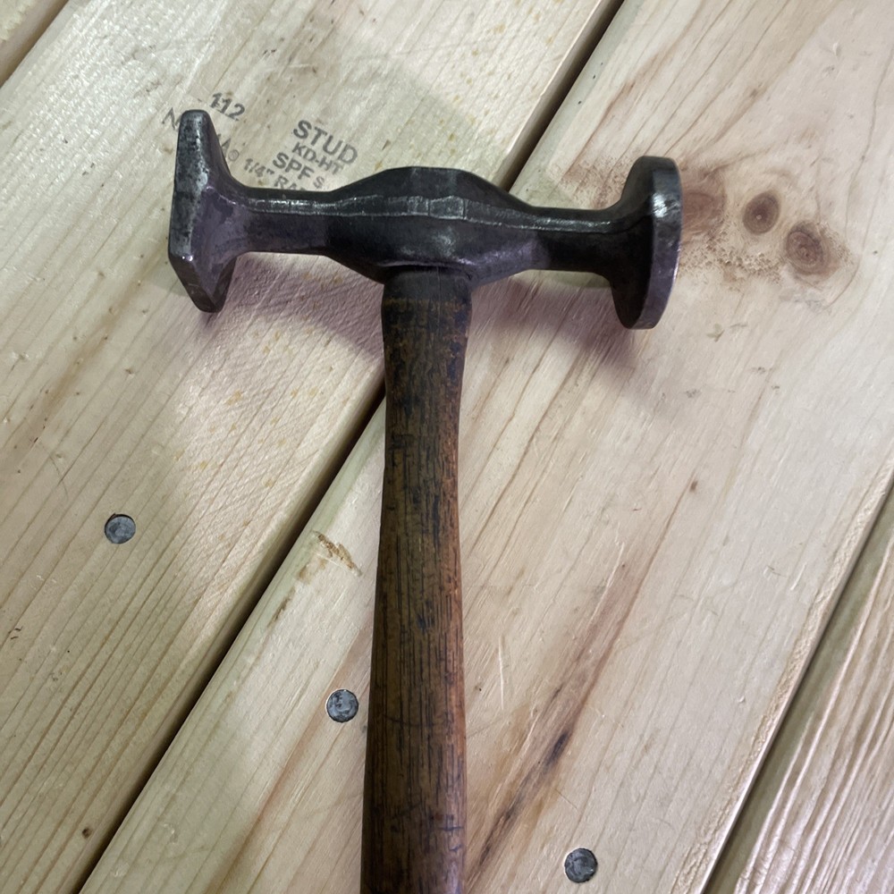 VTG AUTO BODY HAMMER, ROUND, SQUARE