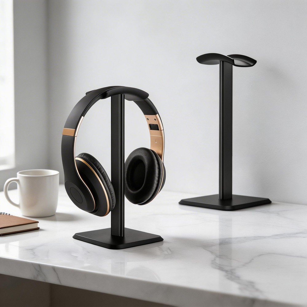 Sturdy Table Headphone Stand Non-Slip Base Headset Organizer