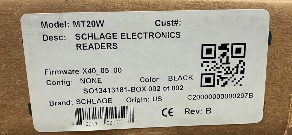 MT20W Schlage WIFI Enrollment Programmer Card Reader New Black USB Read-write
