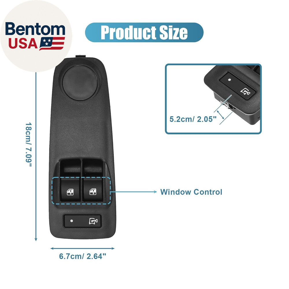 Front Driver Side Master Power Window Switch for Ram Promaster 1500 2500 3500 20