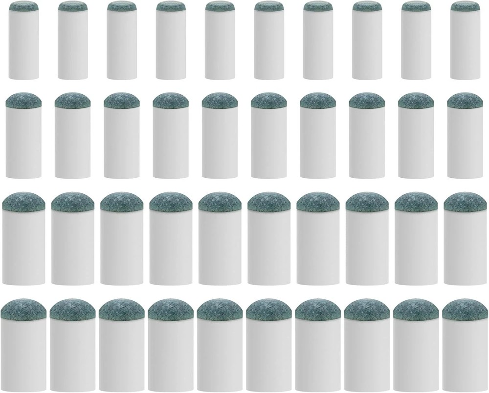 40Pcs Slip on Pool Cue Tips Replacement Kit, 4 Sizes Upgrade Pool Stick Tips for