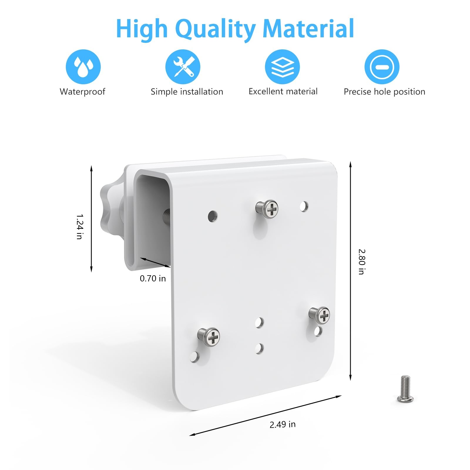 OkeMeeo Metal Gutter Mount for AOSU Security Camera Wireless Outdoor...