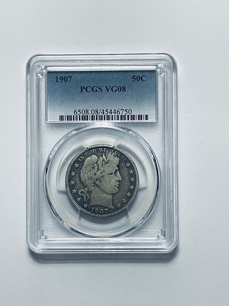 1907 Barber Half Dollar PCGS VG08