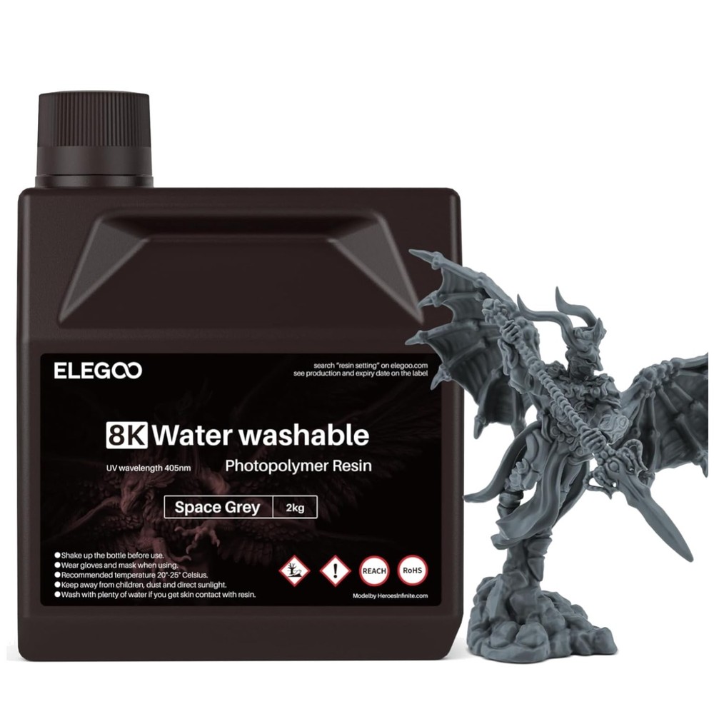 8K UV-Curing Resin for LCD 3D Printer 2000g