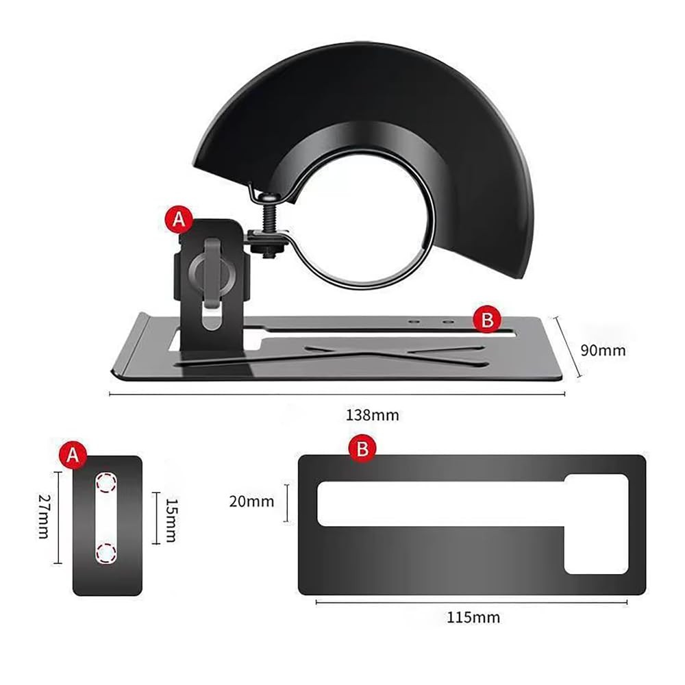 1Pcs Special Cutting Bracket Protective Cover for Angle Grinder Adjustable An...