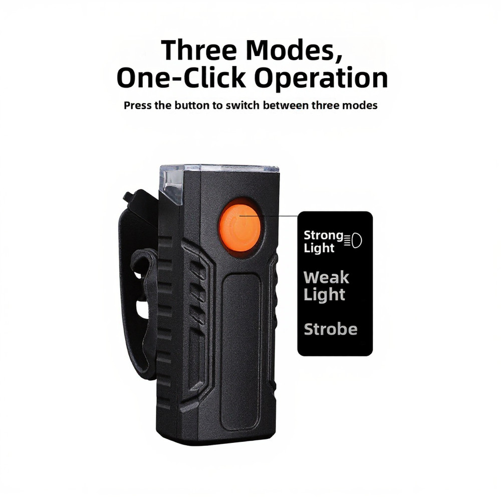 Headlight Taillight Set Bicycle Front Light Energy-efficient Easy Installation