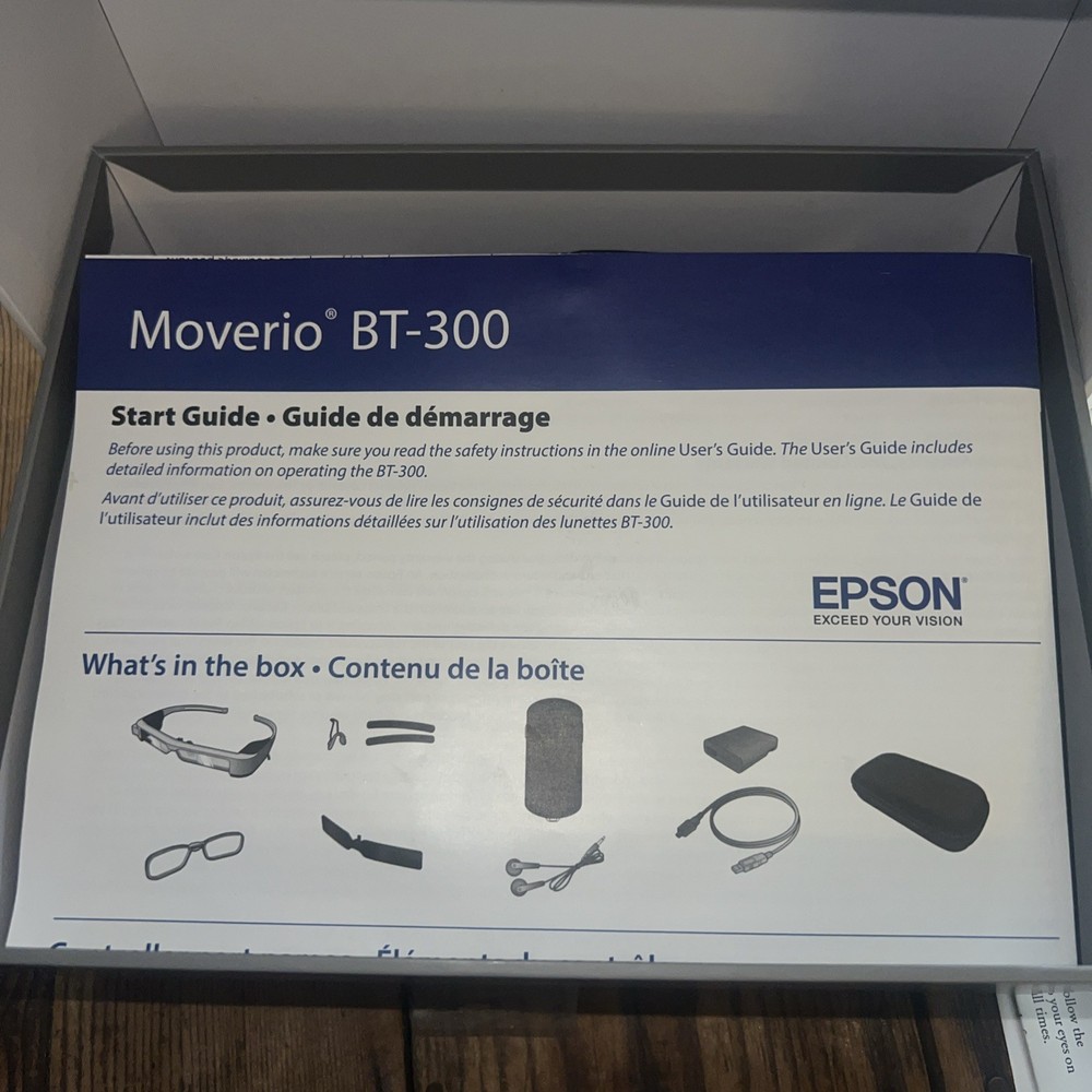 Epson Moverio BT-300 Drone FPV Edition(Open box)