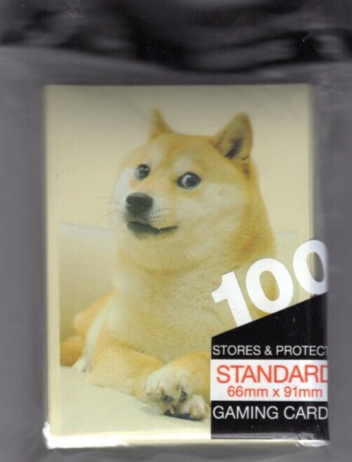 100 Ultra Pro DOGE DOG Standard Size Deck Protector Sleeves Pack MTG