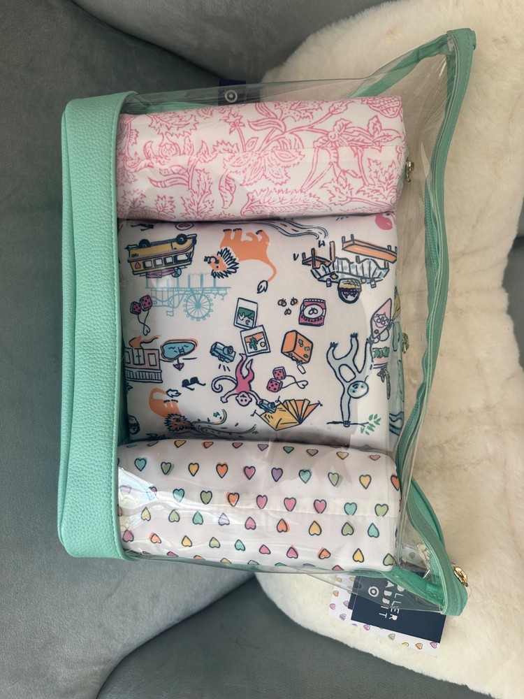 Roller Rabbit x Target 4 pouch set