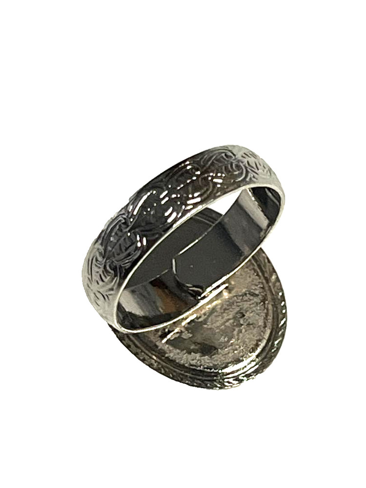 IRISH CONNEMARA MARBLE 20MM OVAL ADJUSTABLE RING