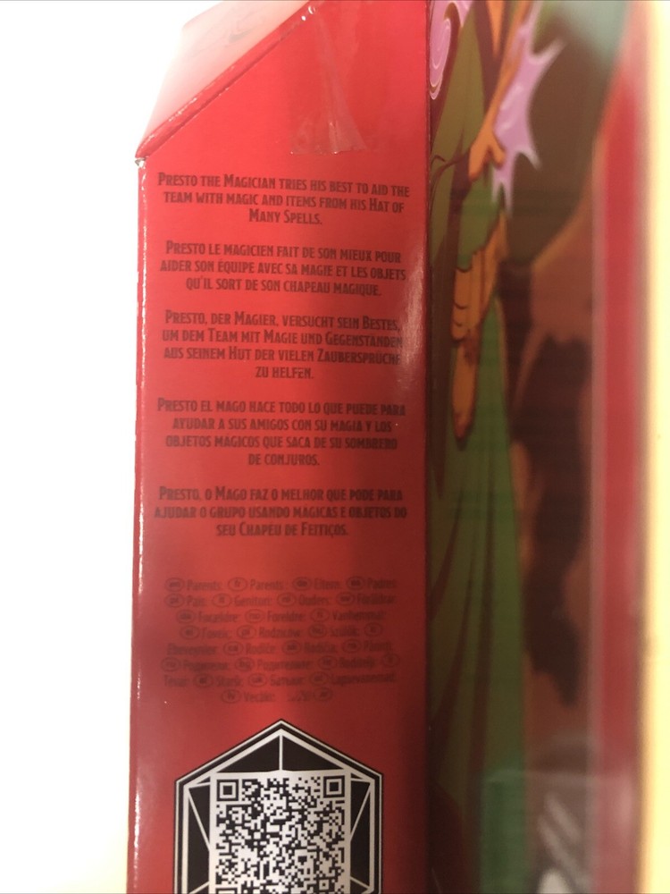 Hasbro Dungeons & Dragons • Presto• Action Figure Set • Cartoon Classics •