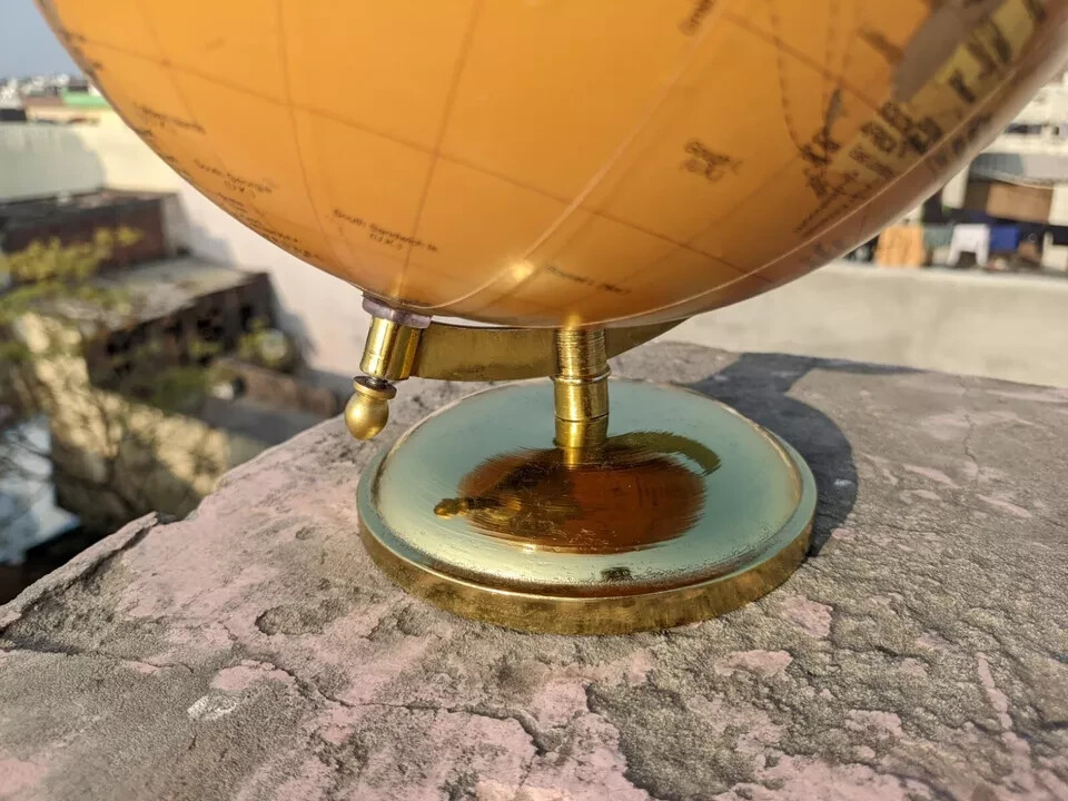 Nautical Maritime World Map Globe Sphere Celestial Globe Marine Tabletop Decor