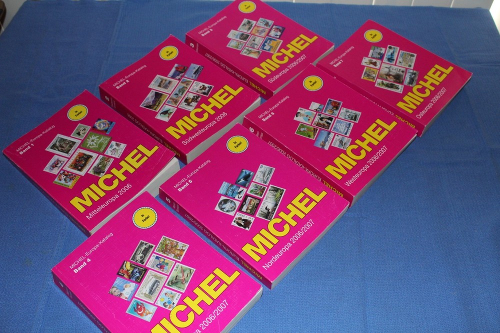 Michel 7 Volumes Europe 2006 Catalogues BlueLakeStamps Extensive useful info!