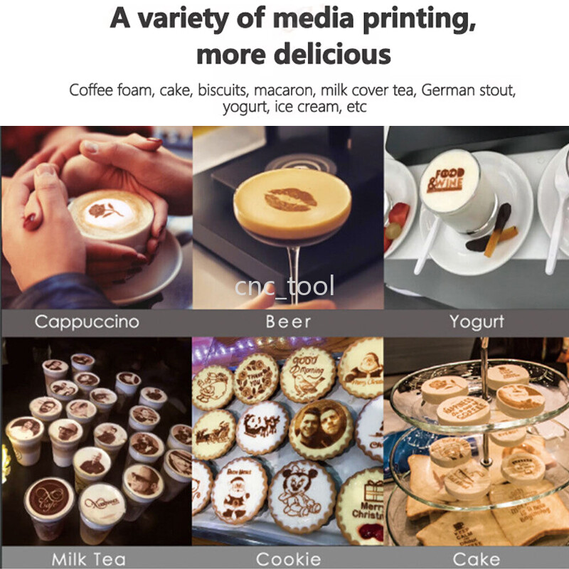 Touch Screen Automatic Coffee Printer Latte Art Machine Food Printer Caramel Ink