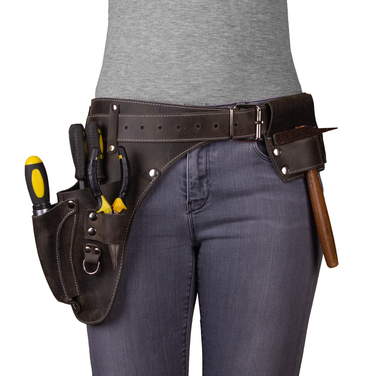 Leather garden Tool Belt. Personalized florist Tool Belt Leather, Gardening Belt
