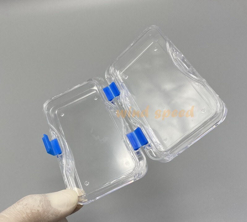 1 Pc Denture False Teeth Membrane Container Hinged Display Box Jewelry Retainer