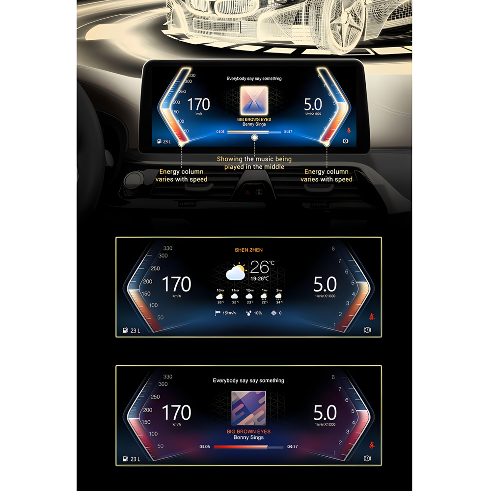 For BMW 3 Series E90 E91 E92 E93 M3 10.25''Car Android 13 GPS Navigation CarPlay