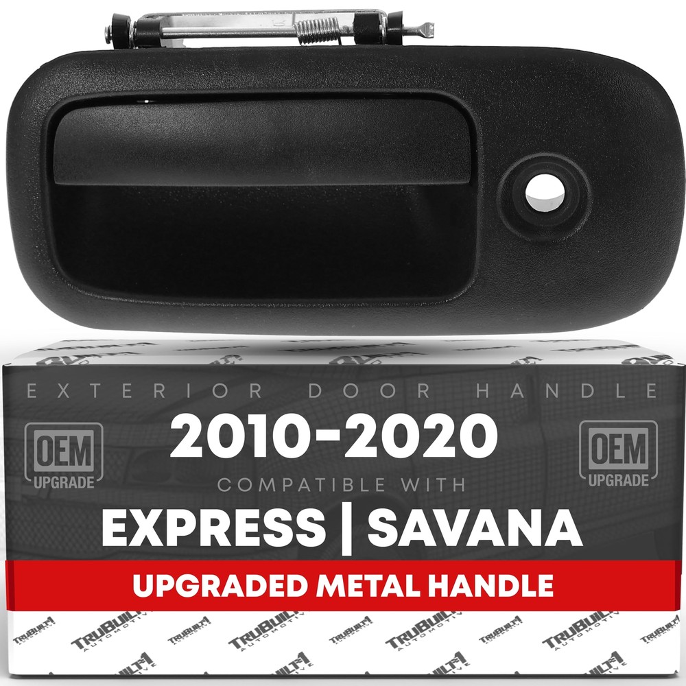 Driver Door Handle for Express, Savana - Black, w/ Keyhole - Front Driver Sid...