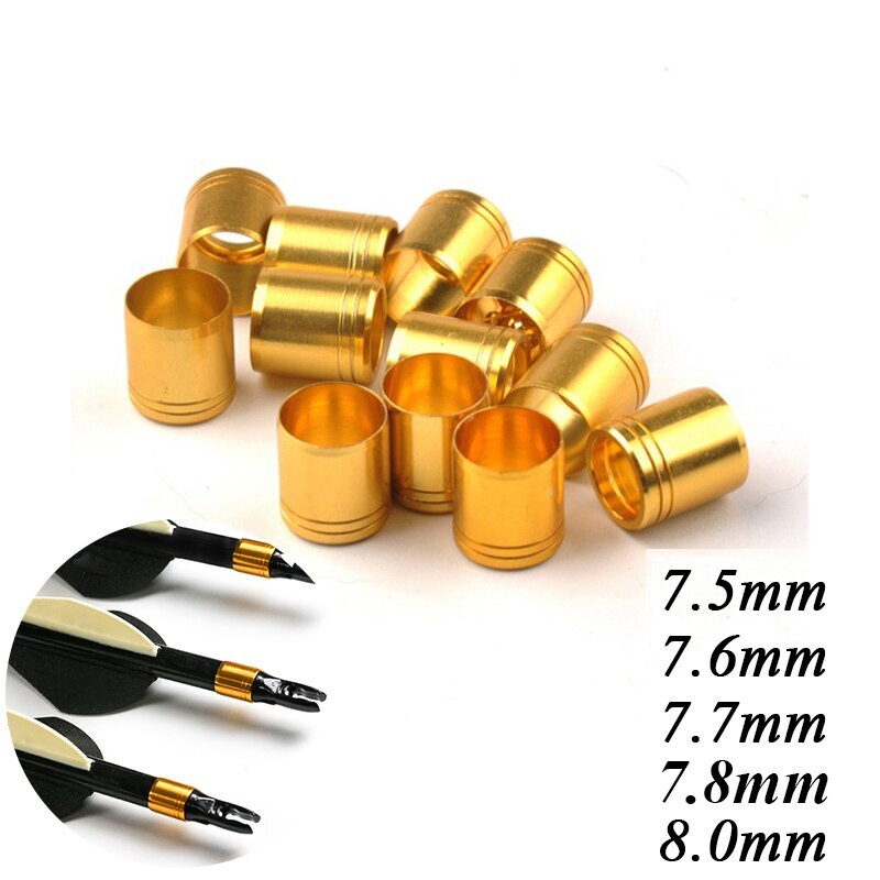 100pcs Archery Explosion-proof Arrow Ring Sets for 7.6mm Out-Diameter Shaft