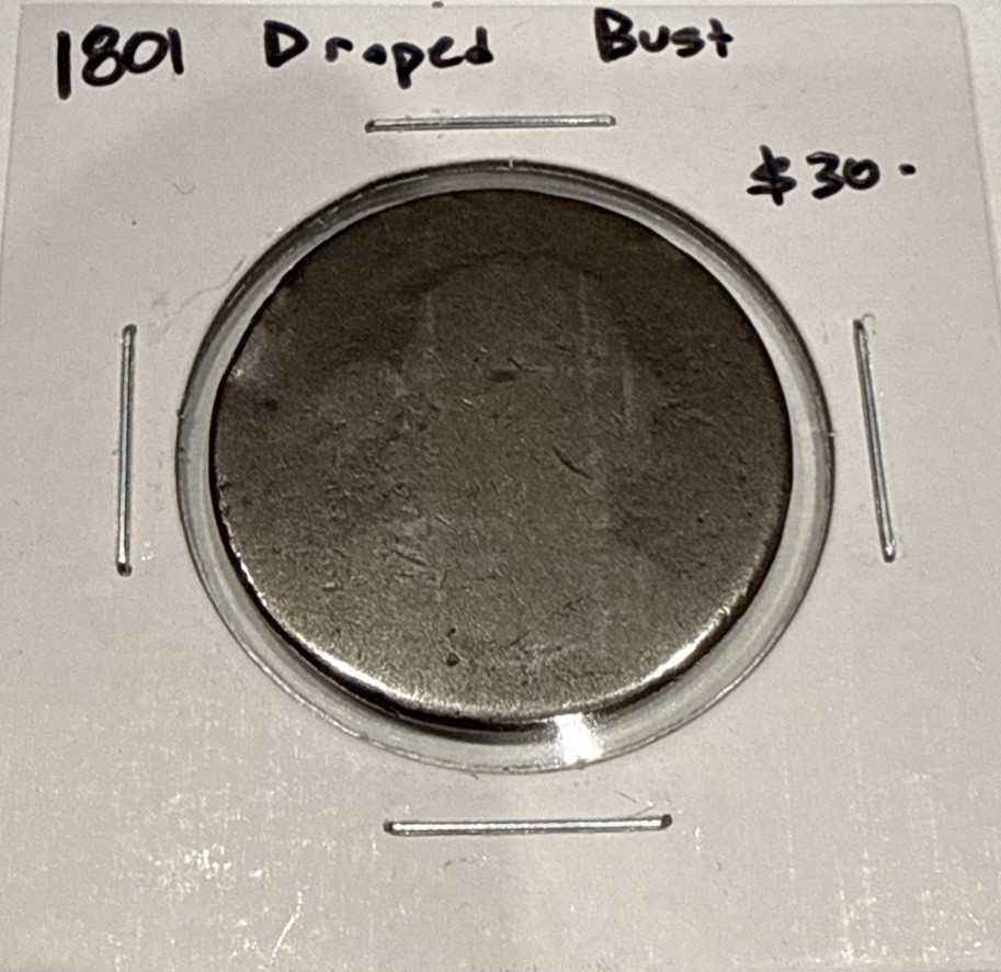 1801 Draped Bust Large Cent 1C US Coin