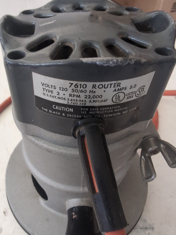Black And Decker 7610 Router 120v
