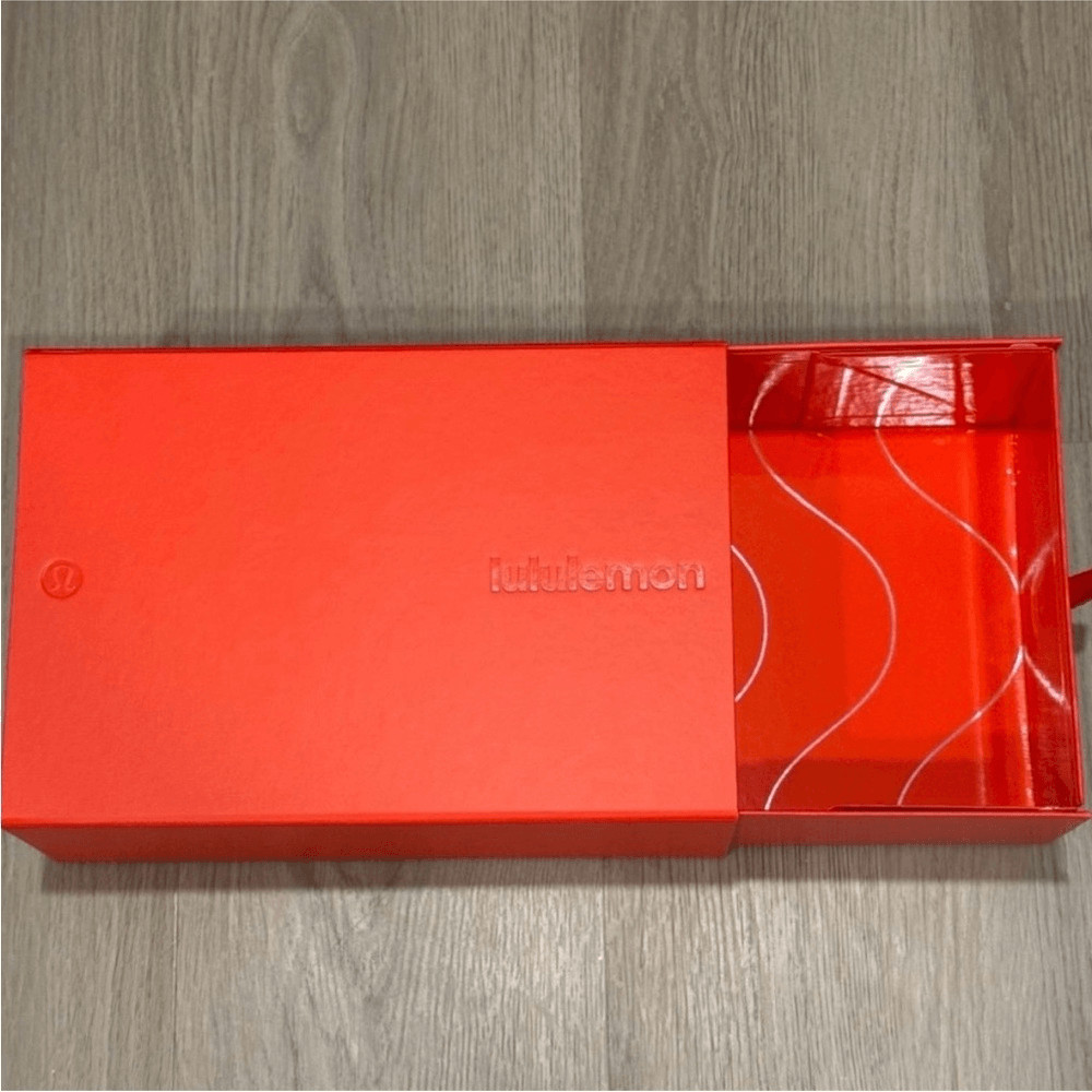NEW Lululemon Red Gift Box New Empty Storage Keepsake
