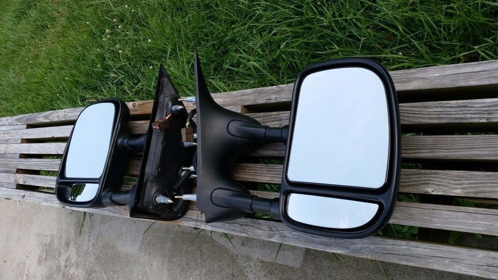 Ford OEM Econoline Eseries E150 E250 E350 Towing Telescoping power Side Mirrors