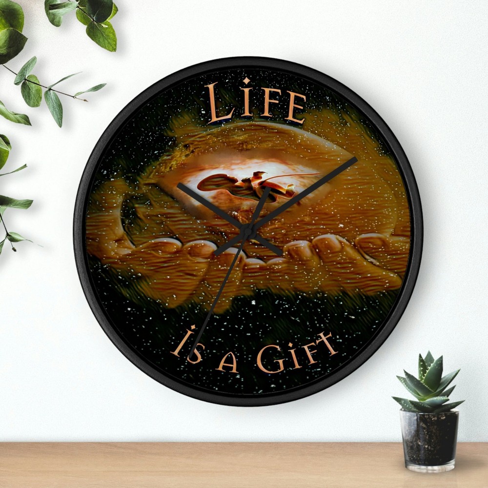 Wall Clock "Life is a Gift"