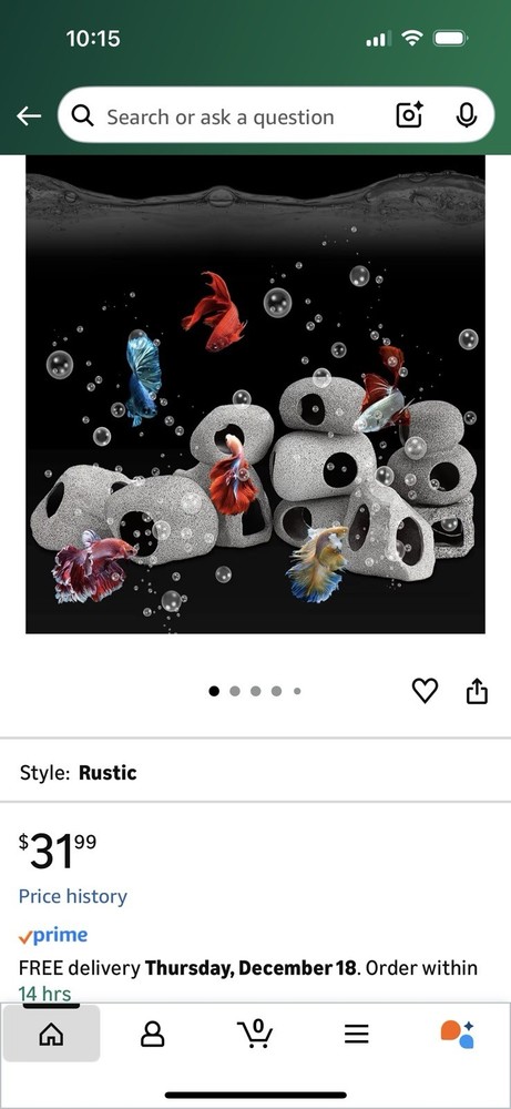 Ceramic Aquarium Rocks